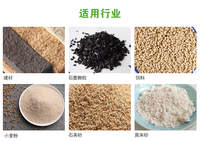 高頻振動篩主要用于化工，建材，石墨顆粒，飼料，小麥粉，石英砂，豆?jié){，果汁等各種物料的干法、濕法篩分、分級、脫水，過濾。